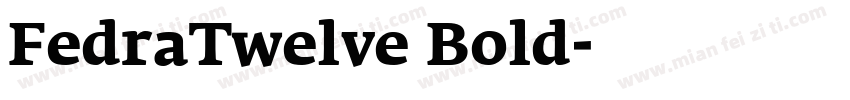 FedraTwelve Bold字体转换